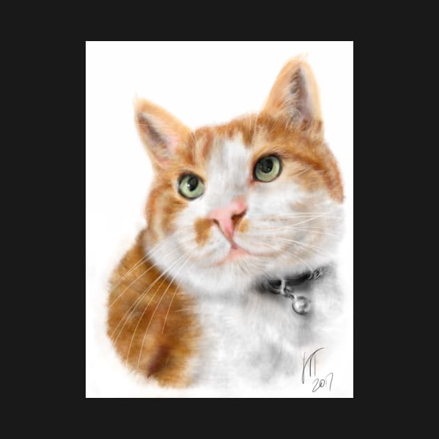 Cross Eyed Kittie Cat by LITDigitalArt