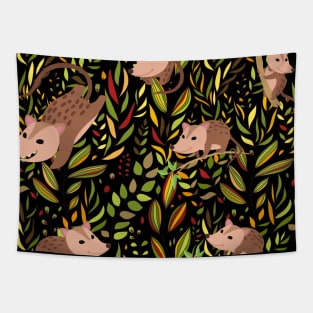 Opossum Lover Pattern Tapestry