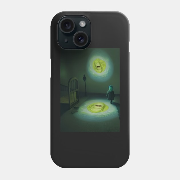 ARTISTS GHOST RETURNS HOME AT HALLOWEEN Phone Case by sailorsam1805