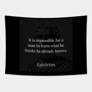 Epictetus's Revelation: The Barrier of False Knowledge Tapestry