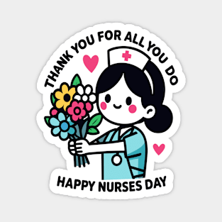 Caring Nurse's Day Gratitude Magnet