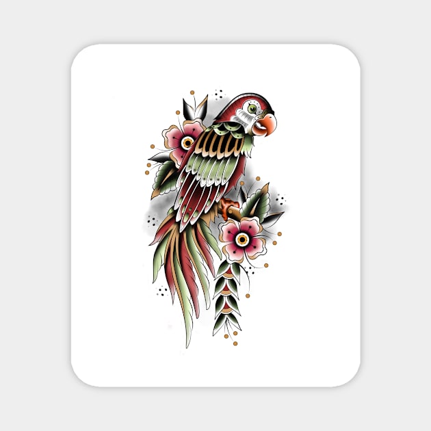 Parrot Jungle Magnet by Fabio Galuppi Ink