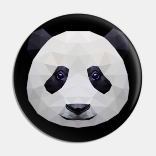 Pixelated Panda Face Nerd Animal Lover Gift Pin