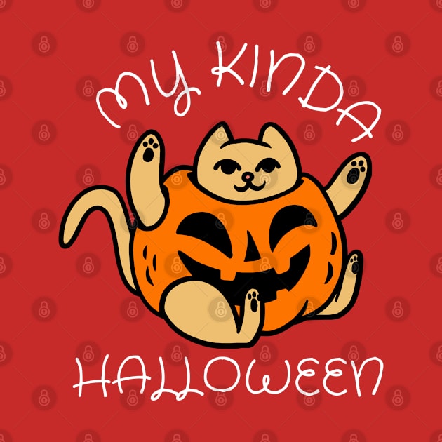 Cute Kitten Pumpkin halloween costume design by PunManArmy