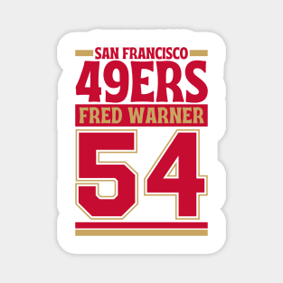 San Francisco 49ERS Warner 54 Edition 3 Magnet