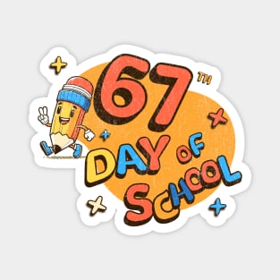 Six Seven Funny 67th Day of School Meme Gen Alpha Students Magnet