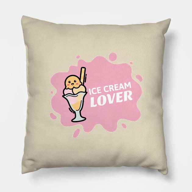 Design for ice cream lovers Pillow by Eduard Litvinov