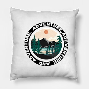 Adventure t shirt Pillow