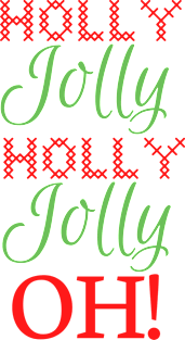 Holly Jolly Oh! Magnet