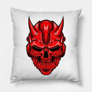 Mecha Devil Skull Pillow