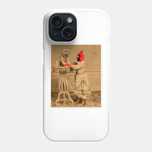 Red Cardinal Girl Phone Case