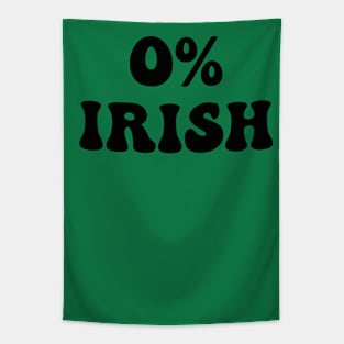 0% Zero Percentage Irish St Patricks Day Tapestry