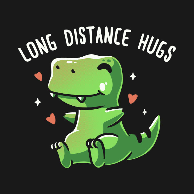 Disover Long Distance Hugs - Dinosaur - T-Shirt