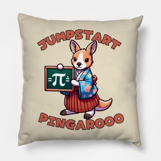 Pi day kangaroo Pillow