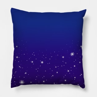 Falling Stars (Blue to Purple Ombre) Pillow