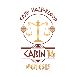 Cabin #16 in Camp Half Blood, Child of Nemesis – Percy Jackson inspired design T-Shirt