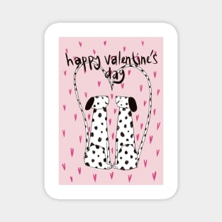 Spotty Dog Valentine's Day Magnet
