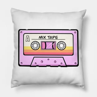 Pink Mix Tape Cassette Pillow