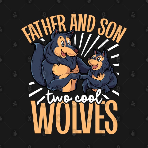 Cool wolves - father and son by Modern Medieval Design