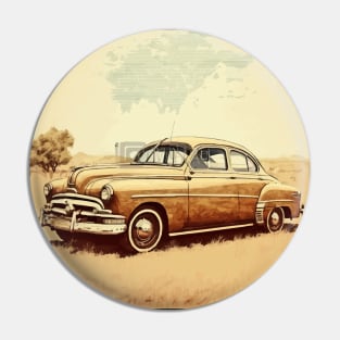 Vintage Car retro 70s Pin