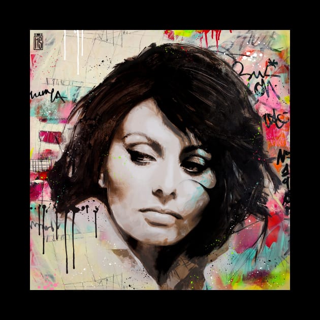 Sophia Loren pop art by christian@heltsort.com
