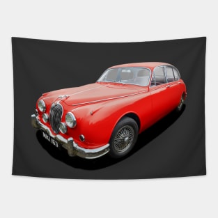 Jaguar Mk 2 in red Tapestry