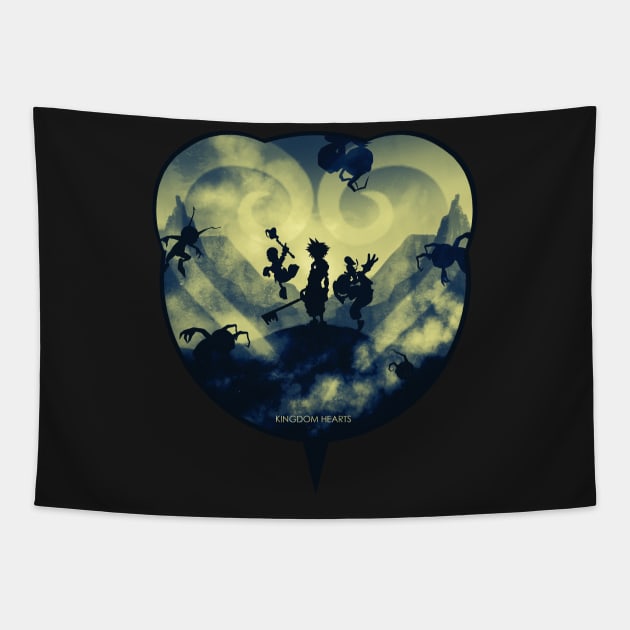 Kingdom Hearts Tapestry by sephcornel