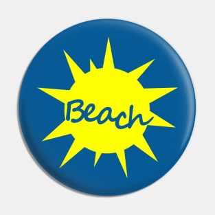 Beach Life Summer Sunshine Pin