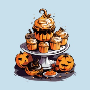 Enchanting Eats Delight in a Halloween Dessert Journey T-Shirt