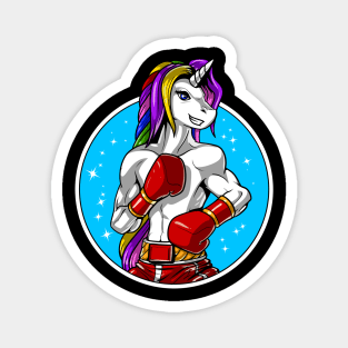 Unicorn Boxing Magnet