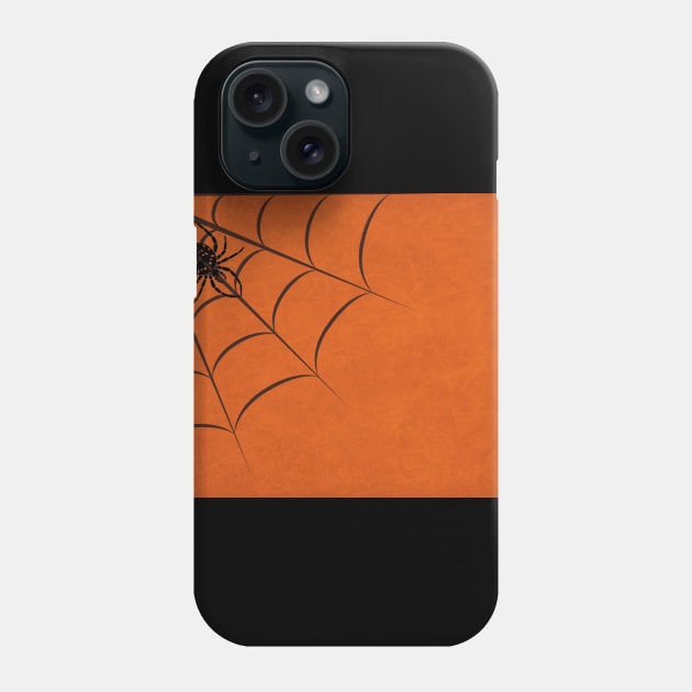 Halloween Spider On Web Phone Case by holidaystore