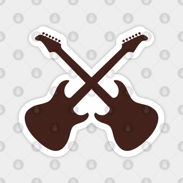 Crossed Guitars (IT Crowd) Magnet by Expandable Studios