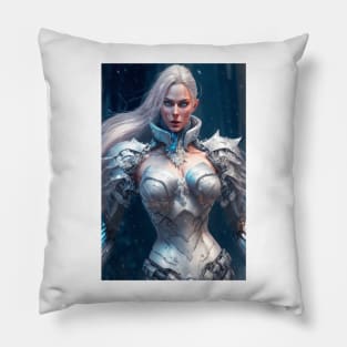 Frosted Warrior Princess Pillow