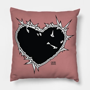 Black Heart Pillow