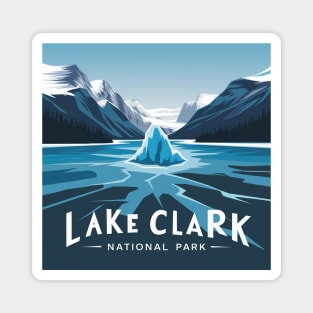 Frozen Lake Clark Magnet