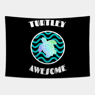 TURTLEY Awesome Sea Turtle Love Tapestry