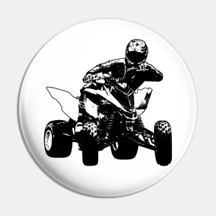 ATV Raptor Black and White Pin