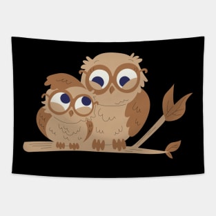 Owl Family Tapestry