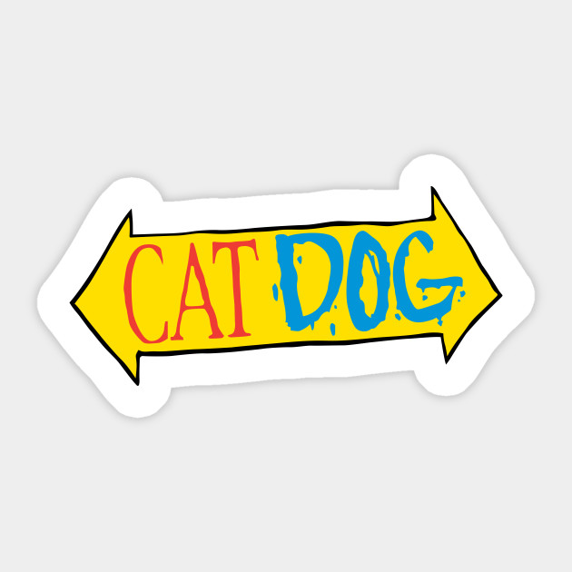 Catdog Catdog Sticker Teepublic