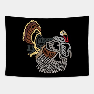 Wild Thanksgiving Turkey Tapestry