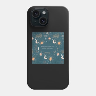 Bright star, would I were steadfast as thou art... Keats Phone Case