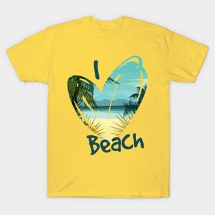 Beach Watercolor Tee Novelty Ocean Sea TShirt Summertime Lover