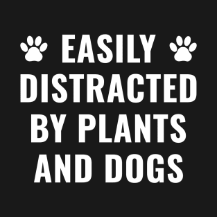 Funny Plants and Dogs Gardening Plant Lover Dog Lover T-Shirt
