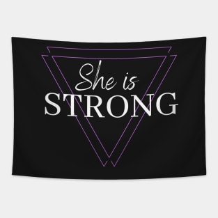 She is strong Tapestry