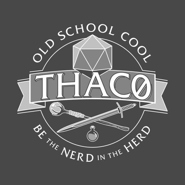 THAC0 oldschool Dungeons & Dragons D&D by Natural 20 Shirts