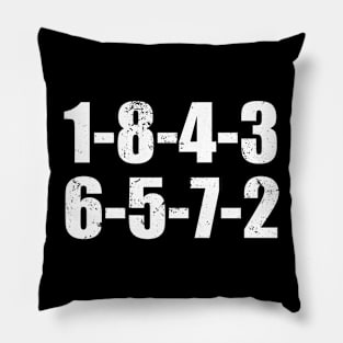 1-8-4-3-6-5-7-2 - Funny Firing Order Pillow