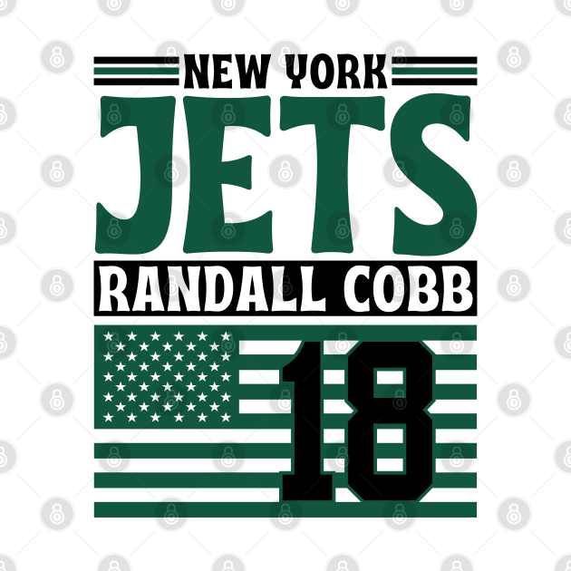 New York Jets Cobb 18 American Flag Football by Astronaut.co