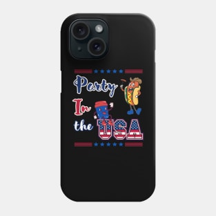 Party In The USA Hot Dog and coffee Phone Case