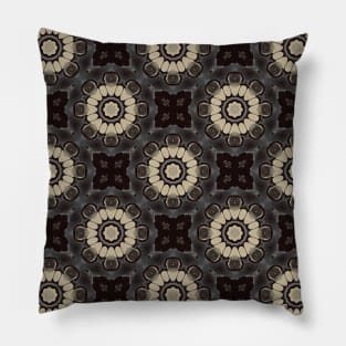 Black and White Flower shaped pattern - WelshDesignsTP002 Pillow