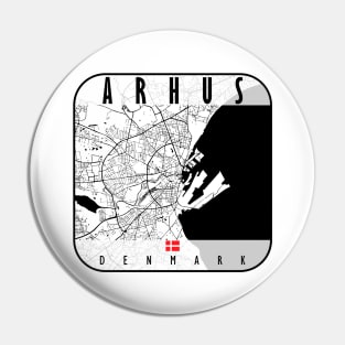 Arhus Map Denmark Pin